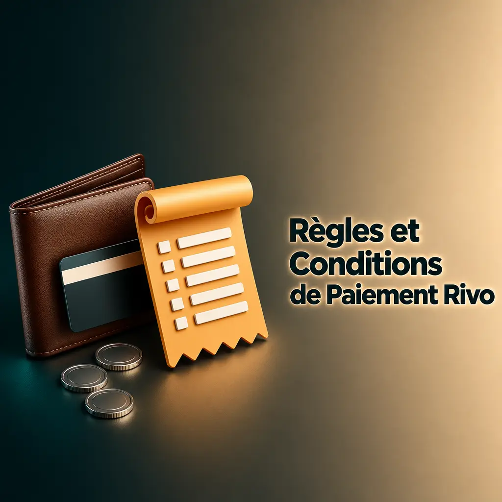 Règles de paiement Rivo : vérification d'identité, méthode de retrait identique au dépôt, plafond mensuel de 50 000 EUR.