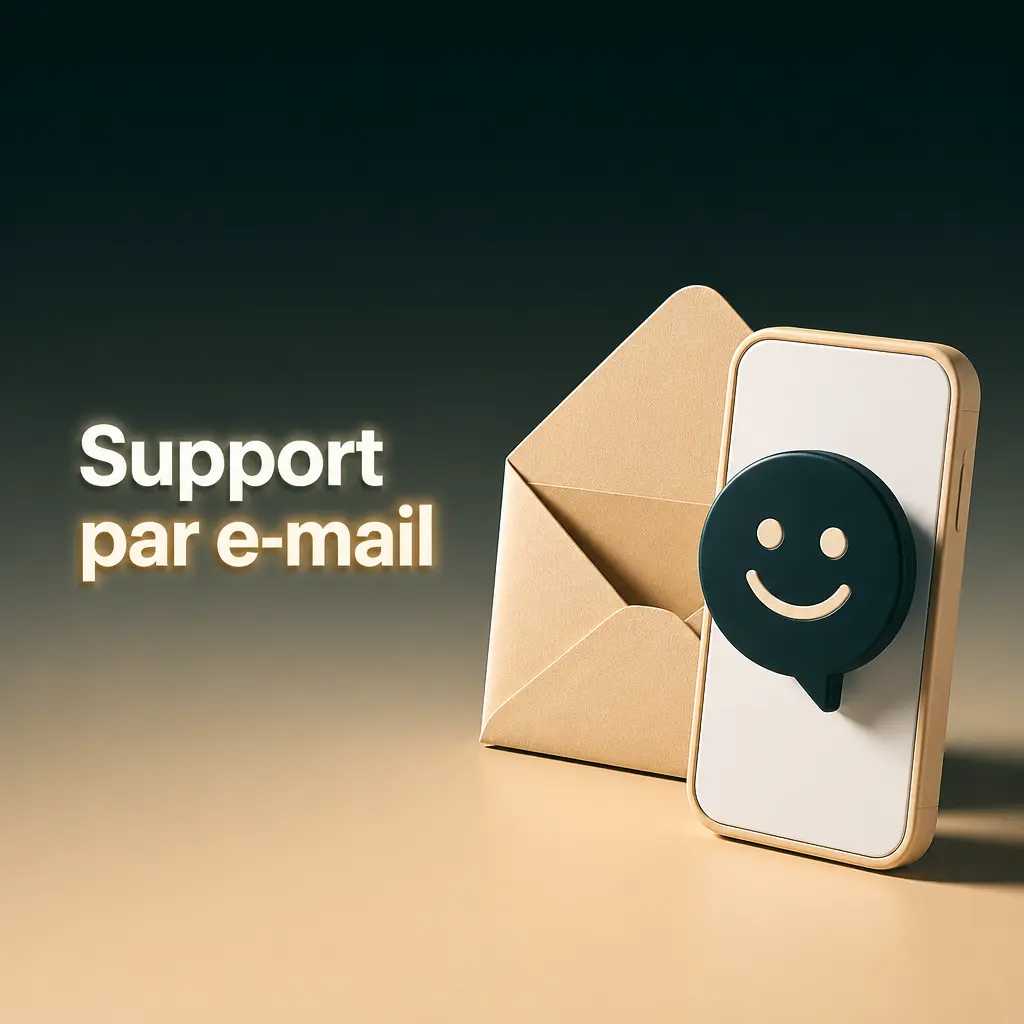 Support par e-mail Rivo : support@rivo.com pour réclamations, vérifications et litiges, réponse sous 24h ouvrées